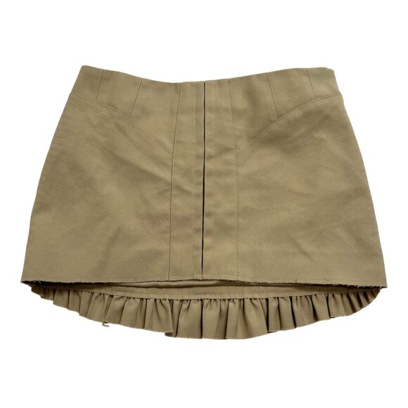 Khy x Dilara Findikoglu Mini Corset Skirt in Sand